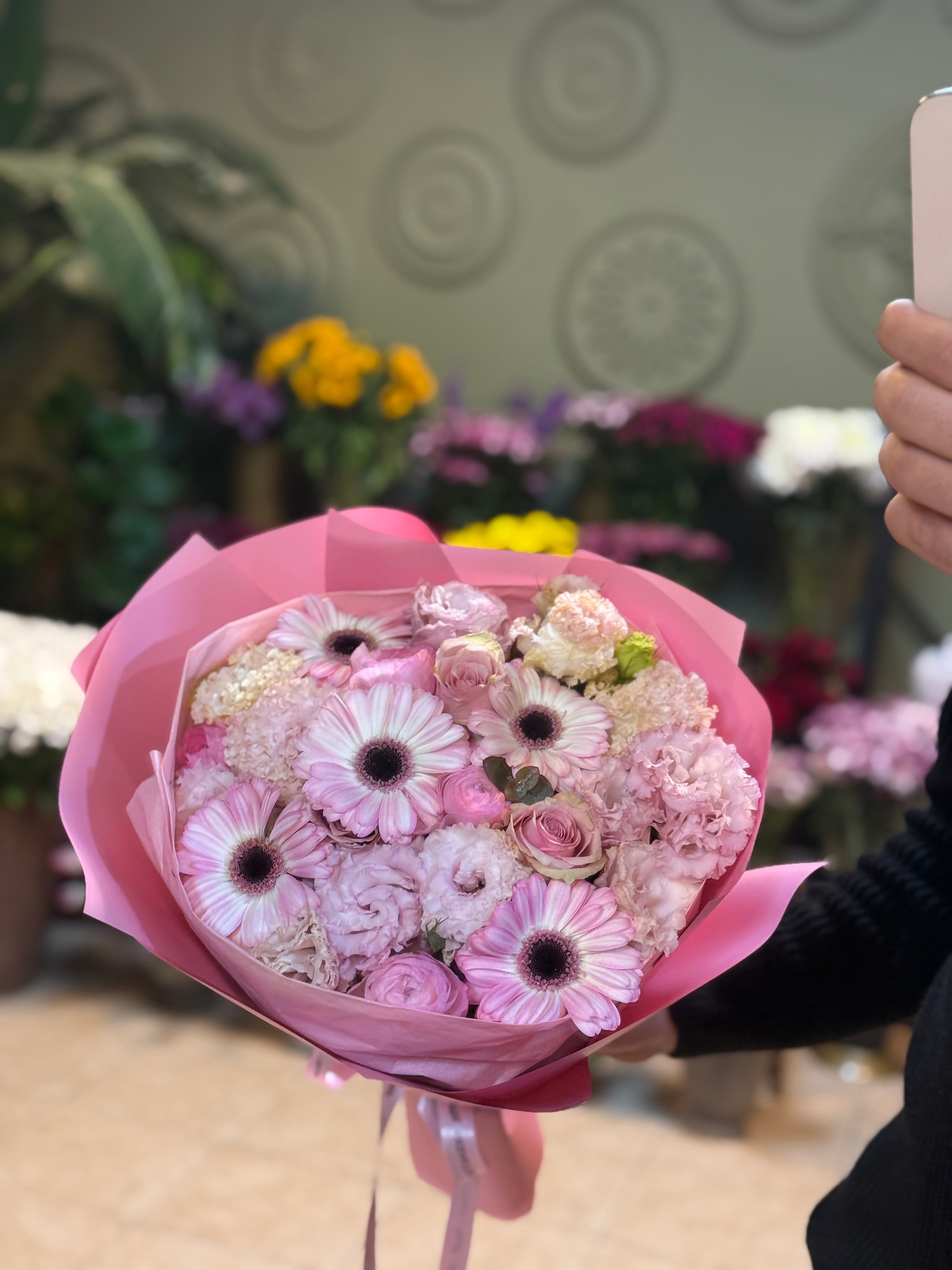 Eustoma&MiniGerbera Mix