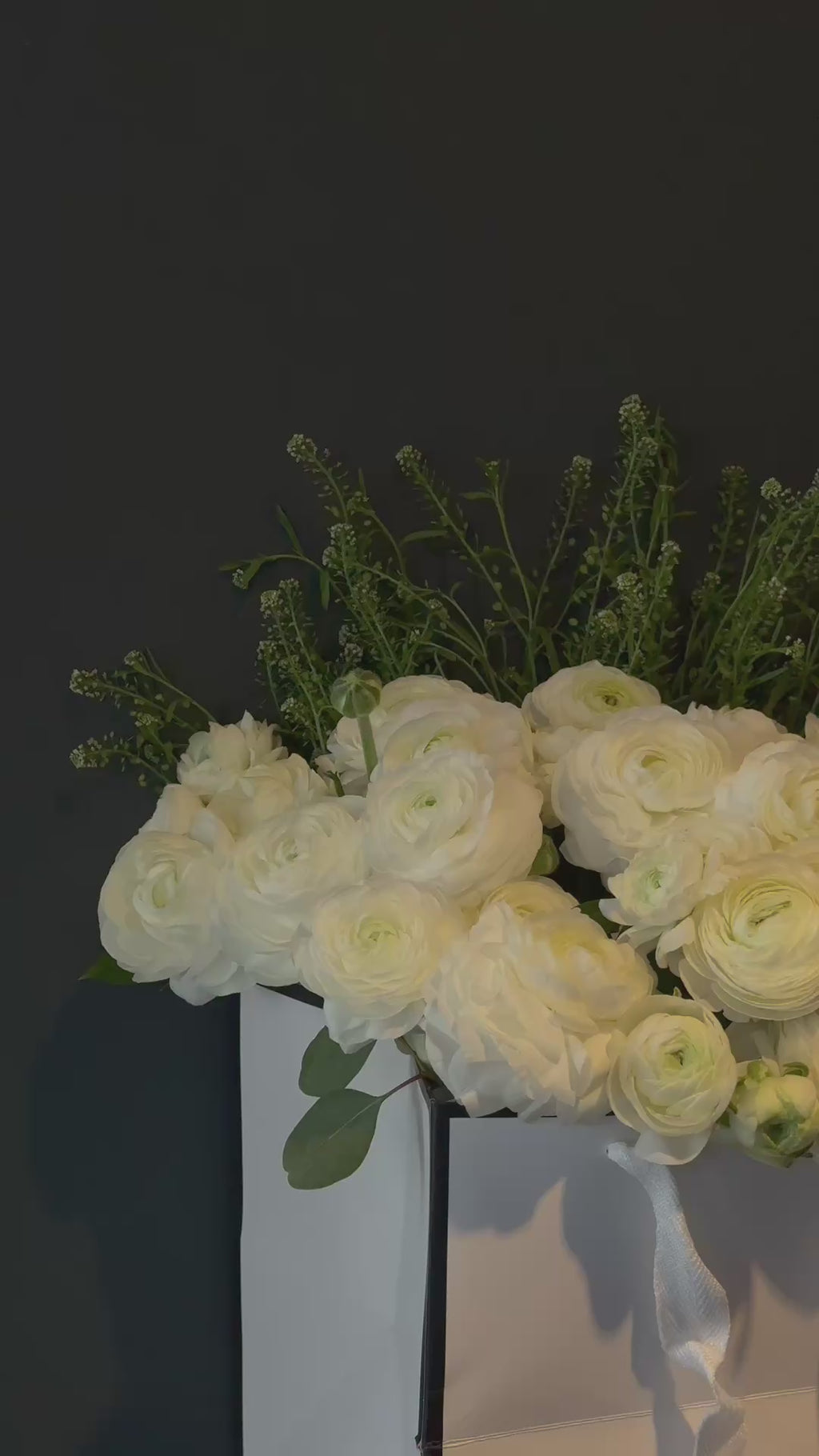 White Ranunculus Box